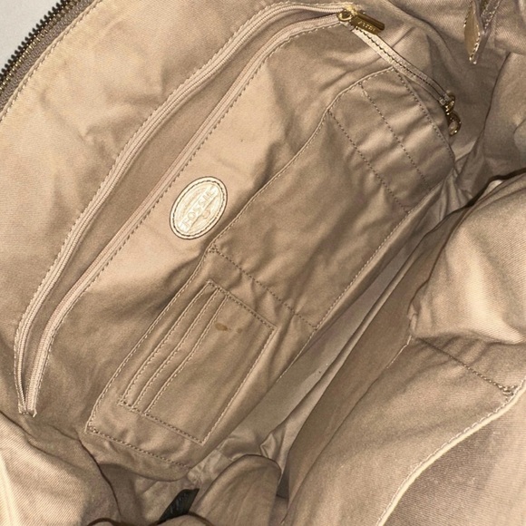 Fossil Metallic Gold Tote Bag - Picture 6 of 7